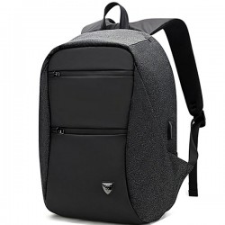 Arctic Hunter τσάντα πλάτης B00207-bk με θήκη Laptop, Usb, μαύρη
