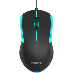Philips Ενσύρματο Gaming ποντίκι, 1200dpi, 3 πλήκτρα, μαύρο