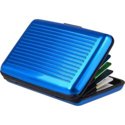 Intime Ανδρικό Πορτοφόλι Καρτών με Rfid Μπλε