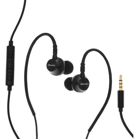 Awei L3 In-ear Handsfree με Βύσμα 3.5mm Μαύρο - Image 6