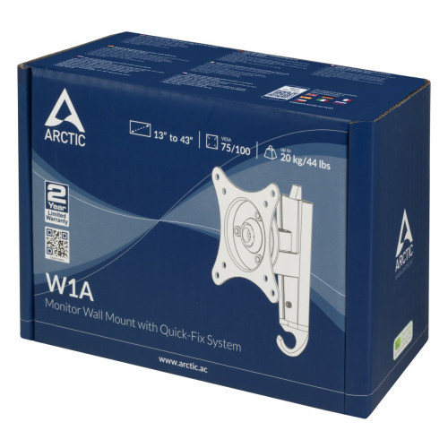 Arctic W1A Βάση Τηλεόρασης Τοίχου έως 43" και 20kg - Image 8