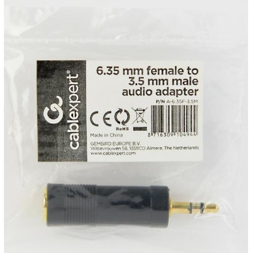 20201029152437 565d6b72 - Smartfox Αντάπτορας ήχου Cablexpert από 6.35mm σε 3.5mm - Image 2