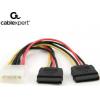 20211015163013 cablexpert 4 pin molex male 2x 15 pin sata female cable 0 15m cc sata psy - Smartfox
