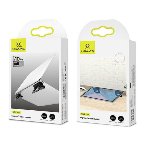 Usams βάσεις για laptop & tablet, μαύρες, 2τμχ - Image 3