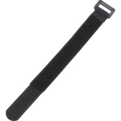 POWERTECH ιμάντας τύπου velcro 60x2cm μαύρος 10τμχ - (TIES-027)